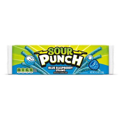 SOUR PUNCH TRAY BLUE RASPBERRY 4.5OZ