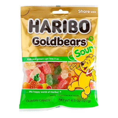 HARIBO PEG SOUR BEARS 5OZ