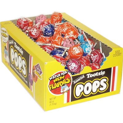 TOOTSIE POP ASSORTED 100CT