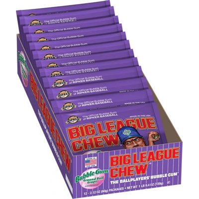 BIG LEAGUE CHEW GRAPE 12CT