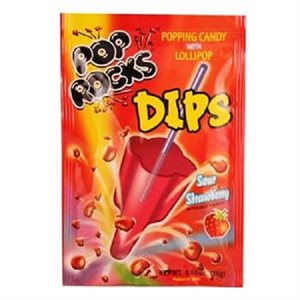 POP ROCKS DIPS STRAWBERRY 18CT