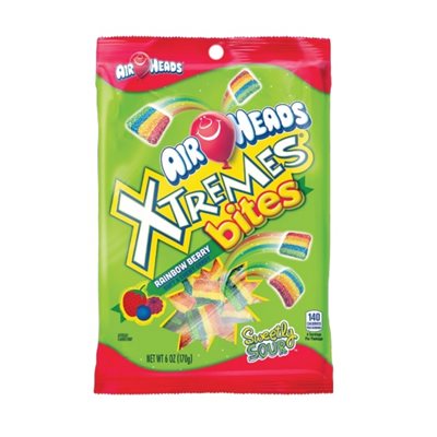 AIRHEADS PEG XTREME BITES RAINBOW BRY 6OZ