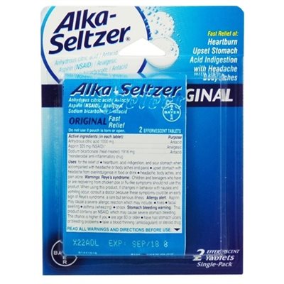 ALKA SELTZER CARD 2PK / 6CT