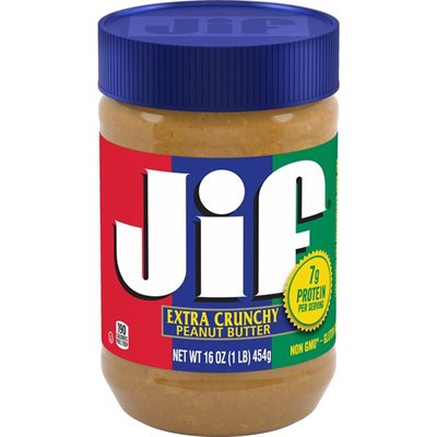 JIF PEANUT BUTTER CRUNCHY 16OZ