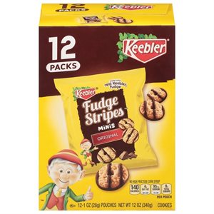 KEEBLER SS FUDGE STRIPS MINI 12CT