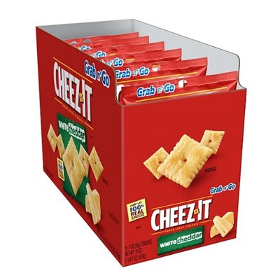 CHEEZ-IT PEG WHITE CHEDDAR 6CT / 3OZ