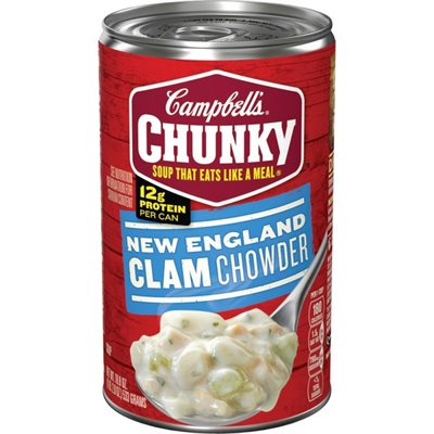 CAMPBELL CHUNKY CLAM CHOWDER 18.6OZ