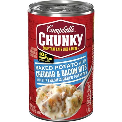 CAMPBELL CHUNKY POTATO / CHED / BACON 18.8OZ EA