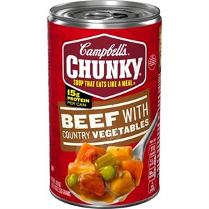 CAMPBELL CHUNKY VEGETABLE BEEF 18.6OZ