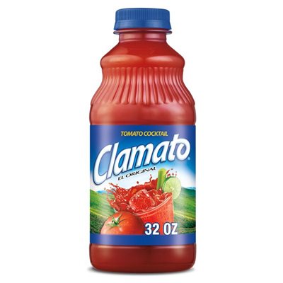 MOTTS CLAMATO JUICE 32OZ 6CT