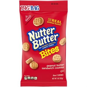 NABISCO NUTTER BUTTER BITES 3OZ EA