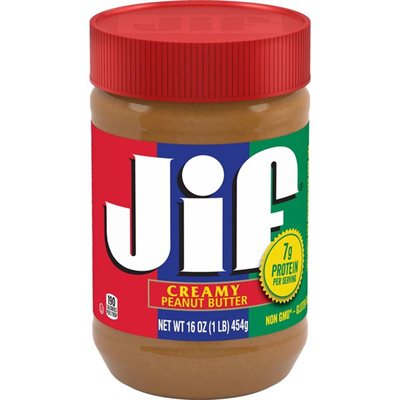 JIF PEANUT BUTTER CREAMY 16OZ