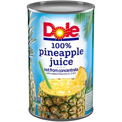 DOLE PINEAPPLE JUICE 46OZ 6CT