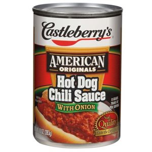 CASTLEBERRY HOT DOG CHILI ONION 10OZ