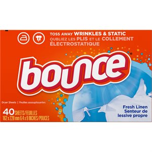 BOUNCE FABRIC SHEETS 40CT EACH