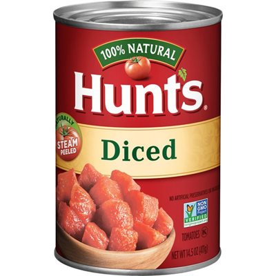 HUNTS TOMATO DICED 14.5OZ EA