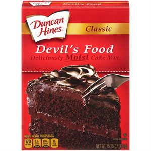 DUNCAN HINES CAKE MIX DEVIL FOOD EA