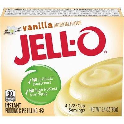 JELLO INSTANT PUDDING VANILLA 3OZ EA