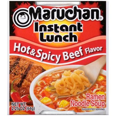 MARUCHAN CUP HOT / SPICY BEEF CS / 12