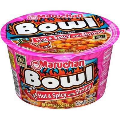 MARUCHAN BOWL HOT / SPICY SHRIMP 6CT