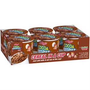 KELL CEREAL CUP COCO KRISPIES 6CT