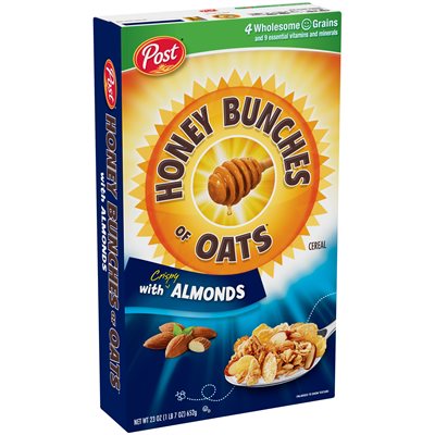 POST HONEY BUNCHES ALMONDS 18OZ