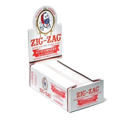 ZIG ZAG PAPERS KUTCORNER WHITE 24CT