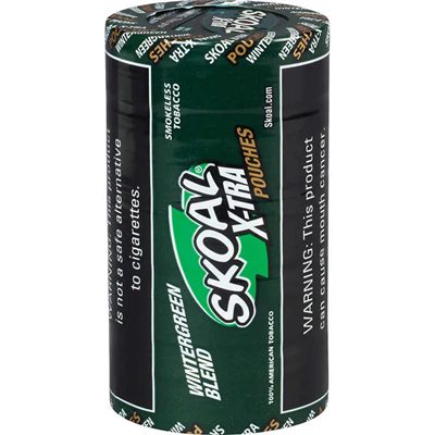 SKOAL XTR POUCH WINTERGREEN BLEND