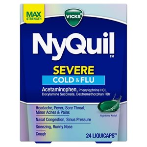 !VICKS NYQUIL SEVERE 2PK / 25CT