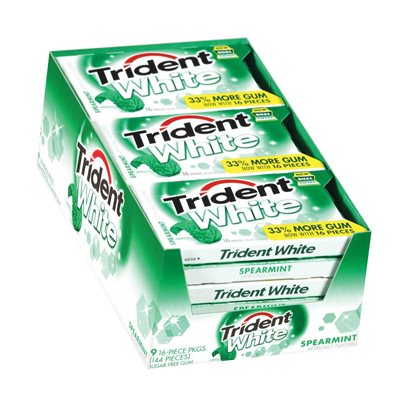 TRIDENT WHITE SPEARMINT 9CT