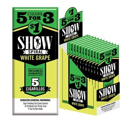 SHOW CIG WHITE GRAPE 5 FOR $1 15CT