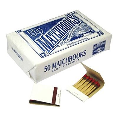 MATCHBOOKS 50CT (NO ADVERTISEMENT OR DESIGN)