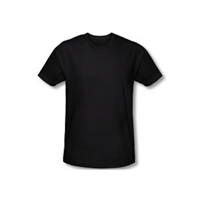 T-SHIRT BLACK CREW L 6CT