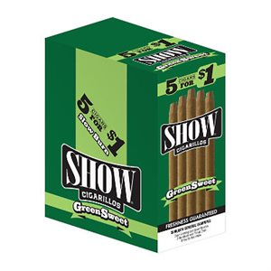 SHOW CIG GREEN SWEET 5 / $1 15CT