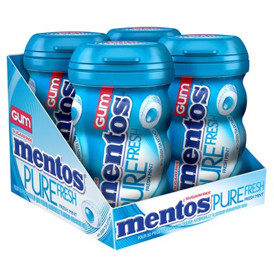 MENTOS GUM BTL PURE FRESH MINT 4CT