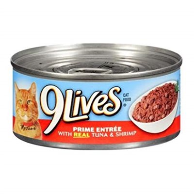 9-LIVES TUNA / SHRIMP 24CT