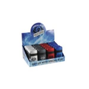 LIGHTER SPECIAL BLUE DBL FLAME METAL 20CT