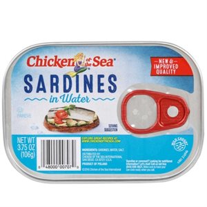 CHICKEN OF THE SEA SARDINES IN WATER 3.75OZ