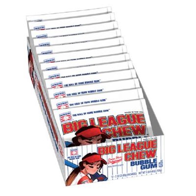 BIG LEAGUE CHEW STRAWBERRY 12CT