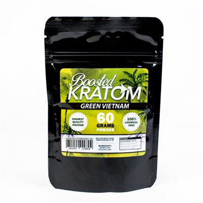 BOOSTED KRATOM 60G POWDER GREEN VIETNAM EA