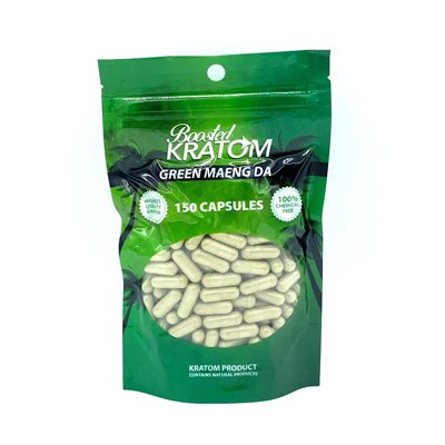 BOOSTED KRATOM GREEN MAENG DA 150CT EA