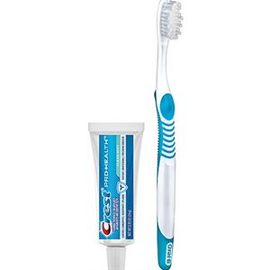 CREST TOOTHPASTE W / TOOTHBRUSH EACH