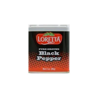 LORETTA BLACK PEPPER TIN 3OZ EA