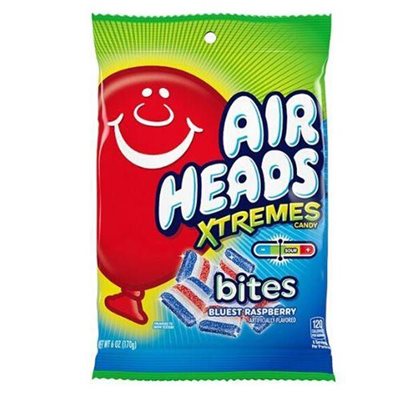 AIRHEAD PEG XTREMES BITES BLUE RASP 6OZ