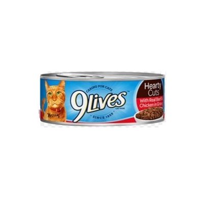 9-LIVES BEEF / CHICKEN 5.5OZ / 24CT