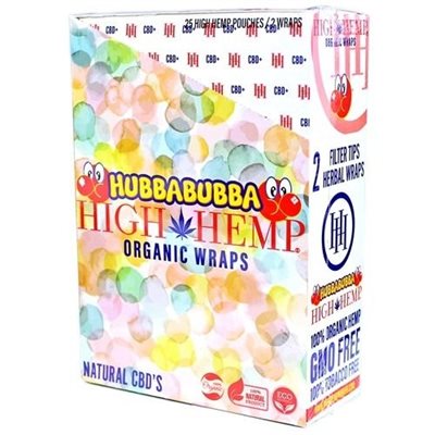 HIGH HEMP HUBBA BUBBA WRAPS 25CT