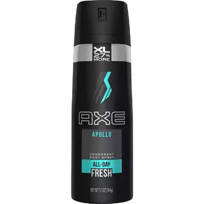 AXE BODY SPRAY APOLLO 5OZ EA