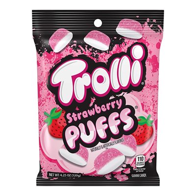 TROLLI PEG STRAWBERRY PUFFS 4.25OZ