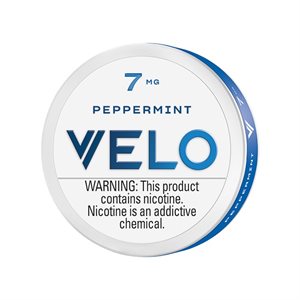 VELO PEPPERMINT 7MG NICOTINE POUCHES 5CT