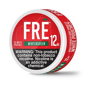 !FRE NICOTINE POUCH WINTERGREEN 12MG 5CT